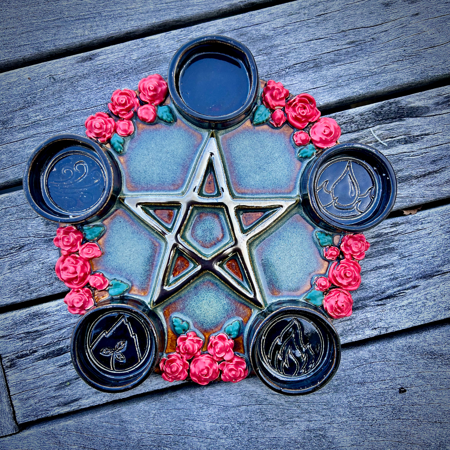 Pentagram Candle Holder 5 T-Lite